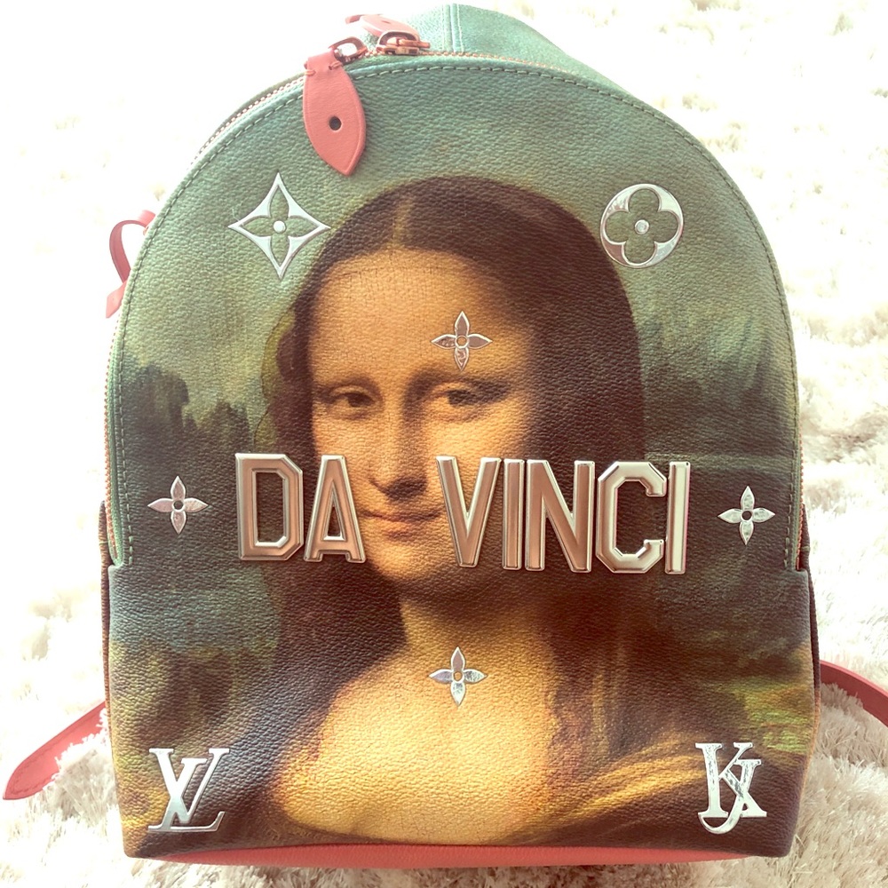 LV Jeff Koons Mona Lisa Davinci backpack